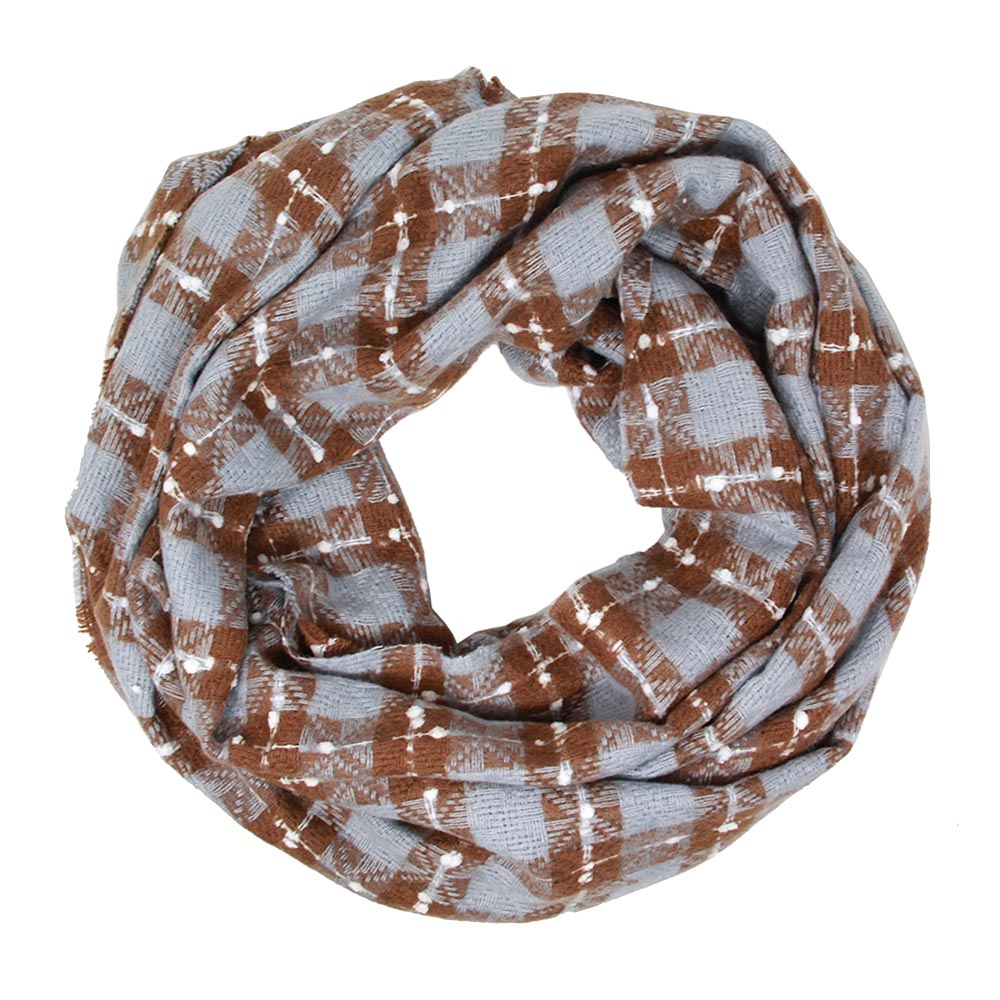 iLLASPARKZ Plaid Check Infinity Super Soft Scarf