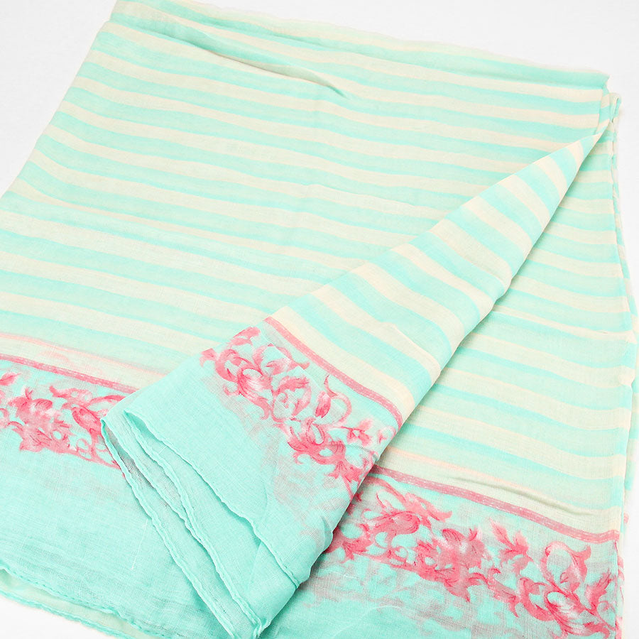 iLLASPARKZ Floral Striped Polyester Infinity Scarf