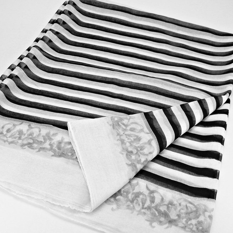 iLLASPARKZ Floral Striped Polyester Infinity Scarf
