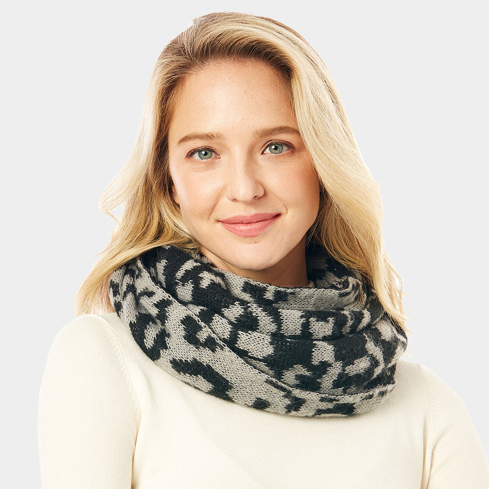 iLLASPARKZ Leopard Print Infinity Scarf