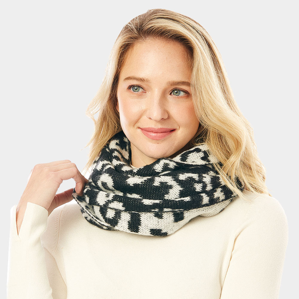 iLLASPARKZ Leopard Print Infinity Scarf