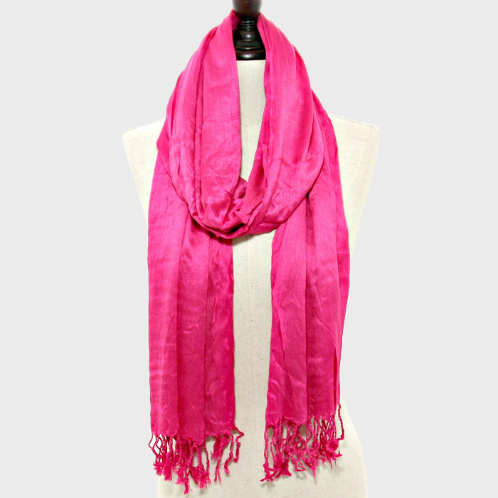iLLASPARKZ Fringe Trim Pashmina Pareo Scarf