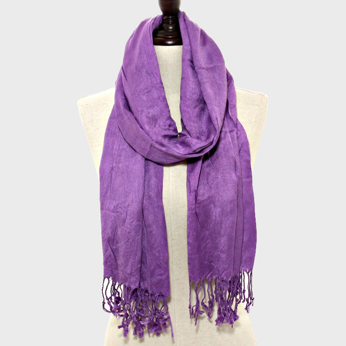 iLLASPARKZ Fringe Trim Pashmina Pareo Scarf