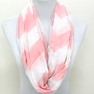 iLLASPARKZ Chevron Print Polyester Infinity Spring Scarf