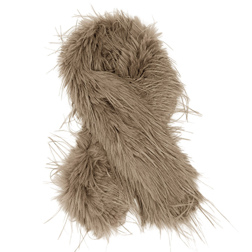 iLLASPARKZ Faux Fuzzy Fur Fluffy Scarf