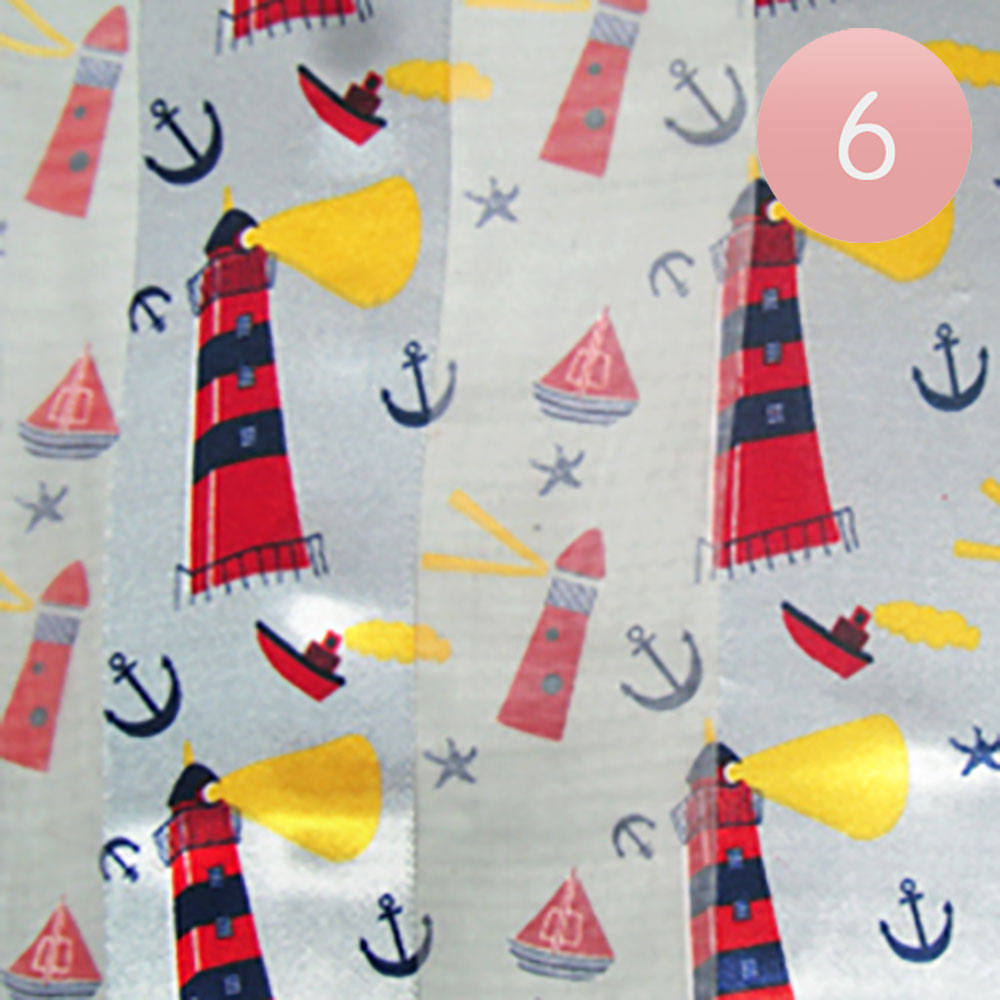 iLLASPARKZ 6PCS - Lighthouse Anchor Pattern Printed Scarf