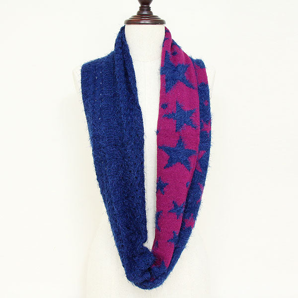 iLLASPARKZ Ruffled Star Acrylic Infinity Scarf