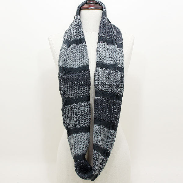 iLLASPARKZ Striped Acrylic Infinity Scarf
