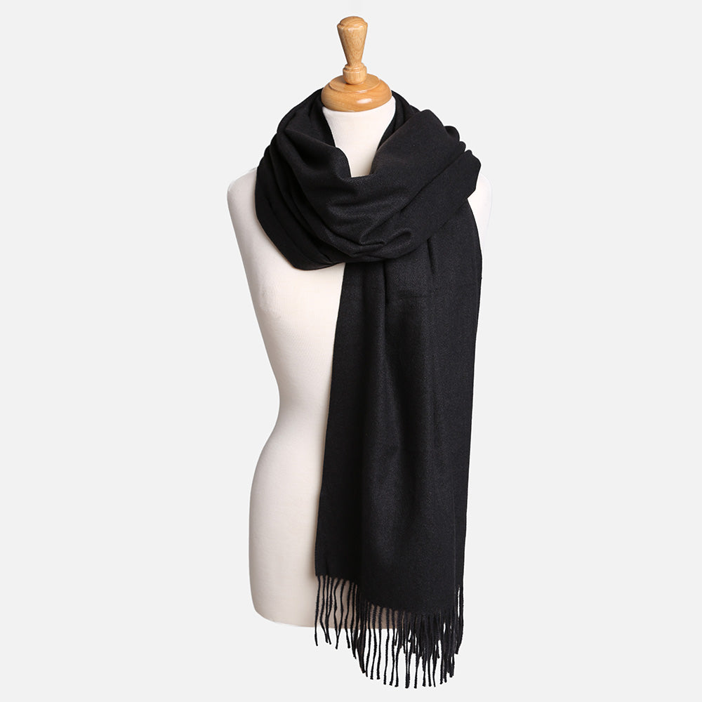 iLLASPARKZ Solid Oblong Scarf with Tassels