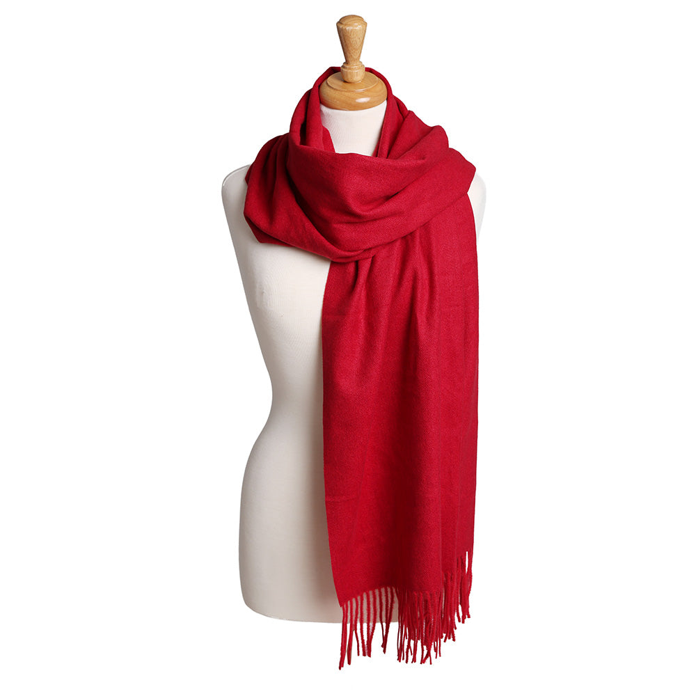 iLLASPARKZ Solid Oblong Scarf with Tassels