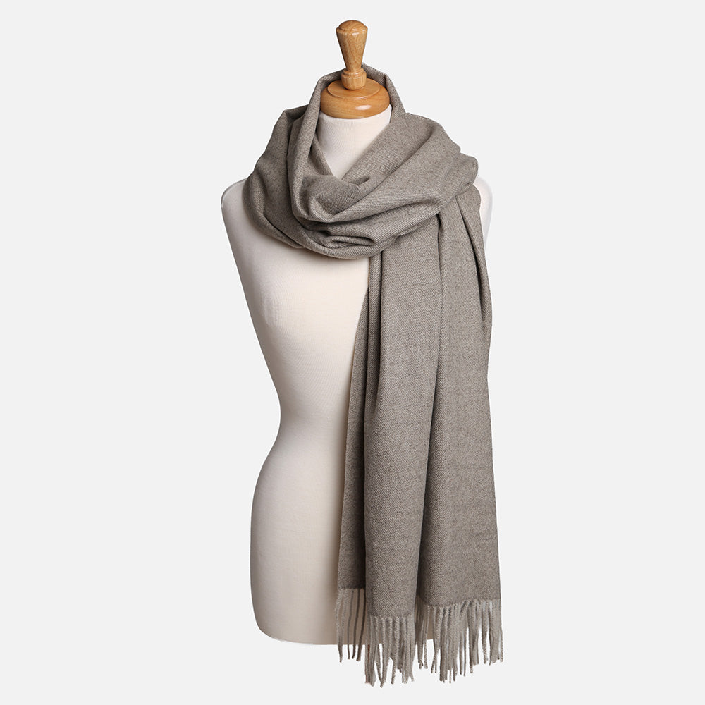 iLLASPARKZ Solid Oblong Scarf with Tassels