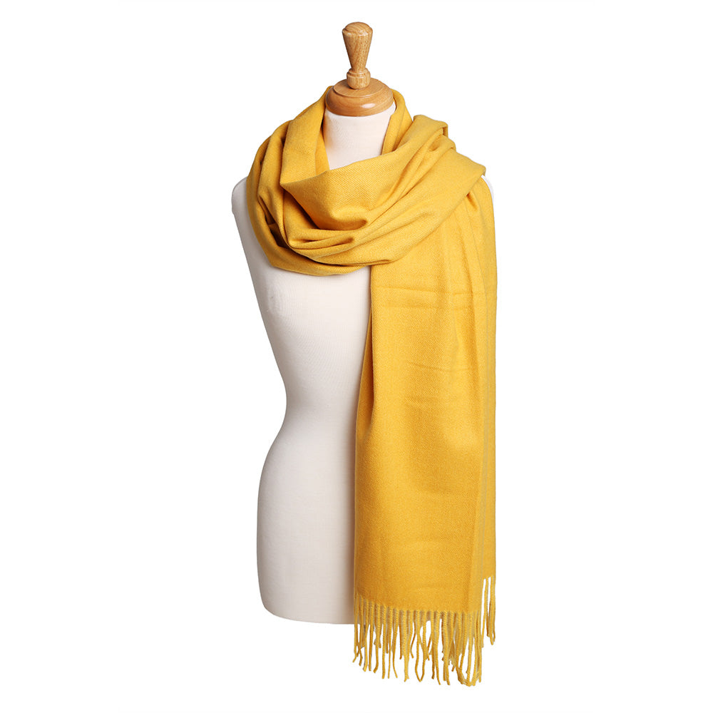 iLLASPARKZ Solid Oblong Scarf with Tassels