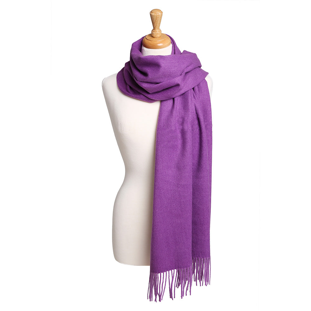 iLLASPARKZ Solid Oblong Scarf with Tassels