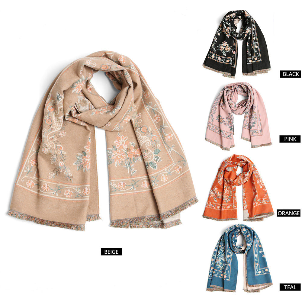 iLLASPARKZ Paisley Floral Oblong Scarf