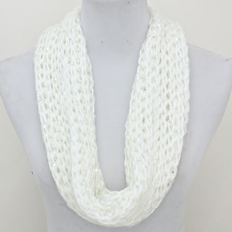 iLLASPARKZ Braided Sequined Acrylic Infinity Scarf