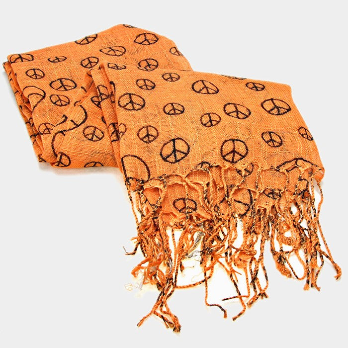 iLLASPARKZ Peace symbol scarf