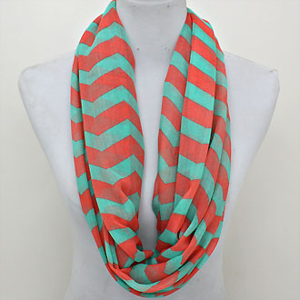 iLLASPARKZ Chevron Polyester Spring Infinity Scarf