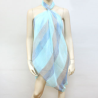 iLLASPARKZ Striped Polyester Fringe Spring Scarf