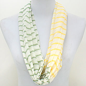 iLLASPARKZ Funky Striped Cotton Infinity Scarf