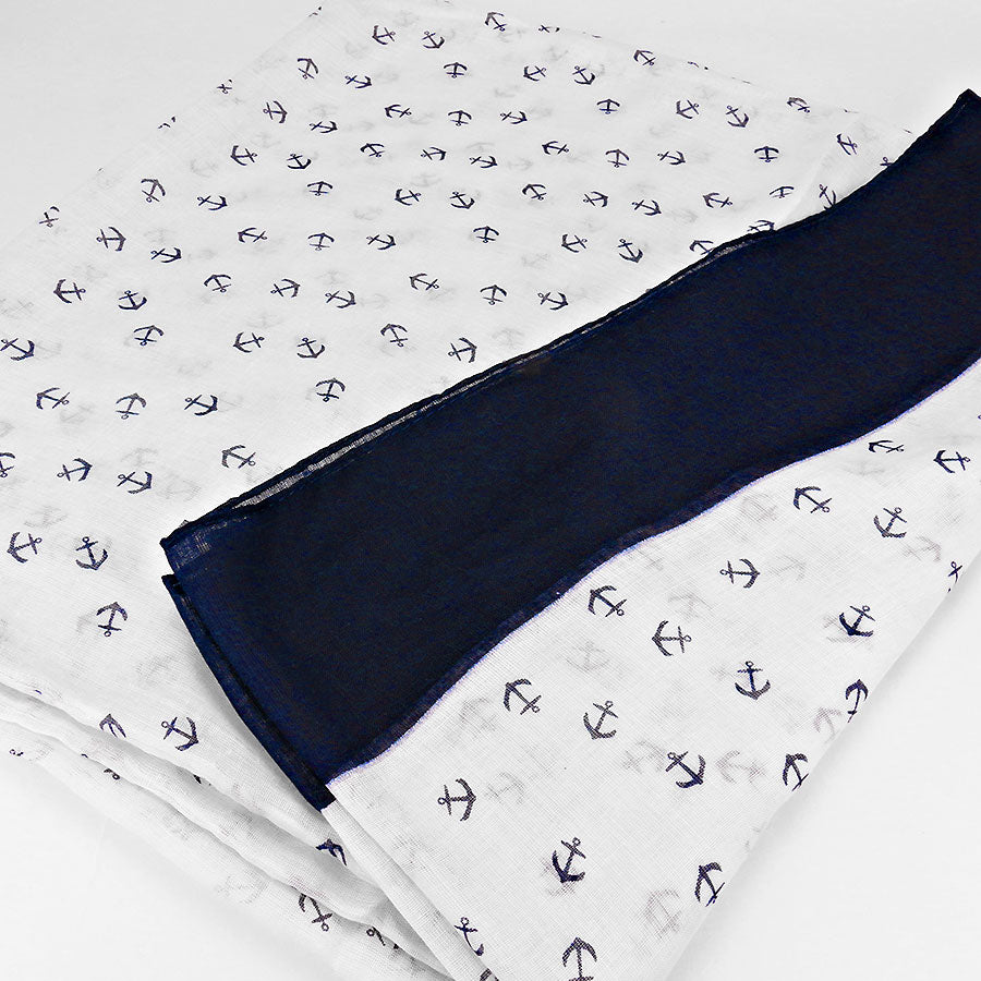 iLLASPARKZ Nautical Anchor Polyester Infinity Scarf
