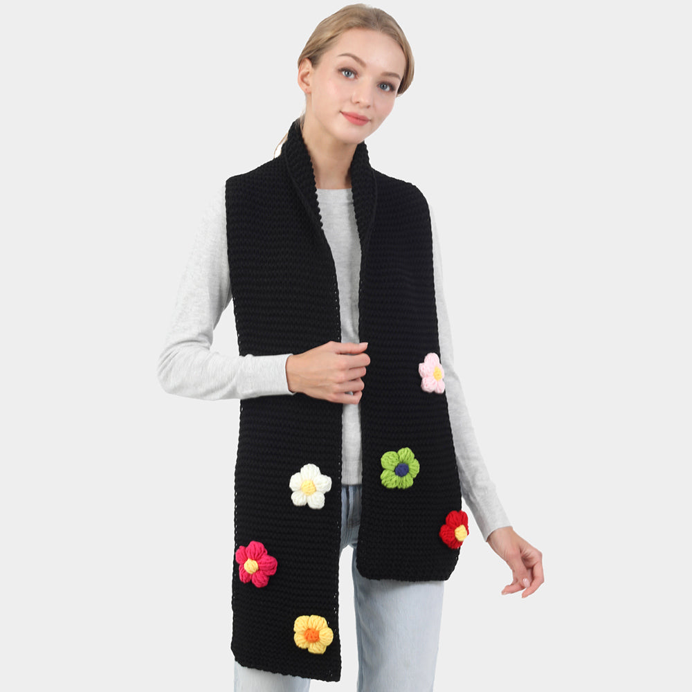 iLLASPARKZ Flower Embellished Oblong Scarf