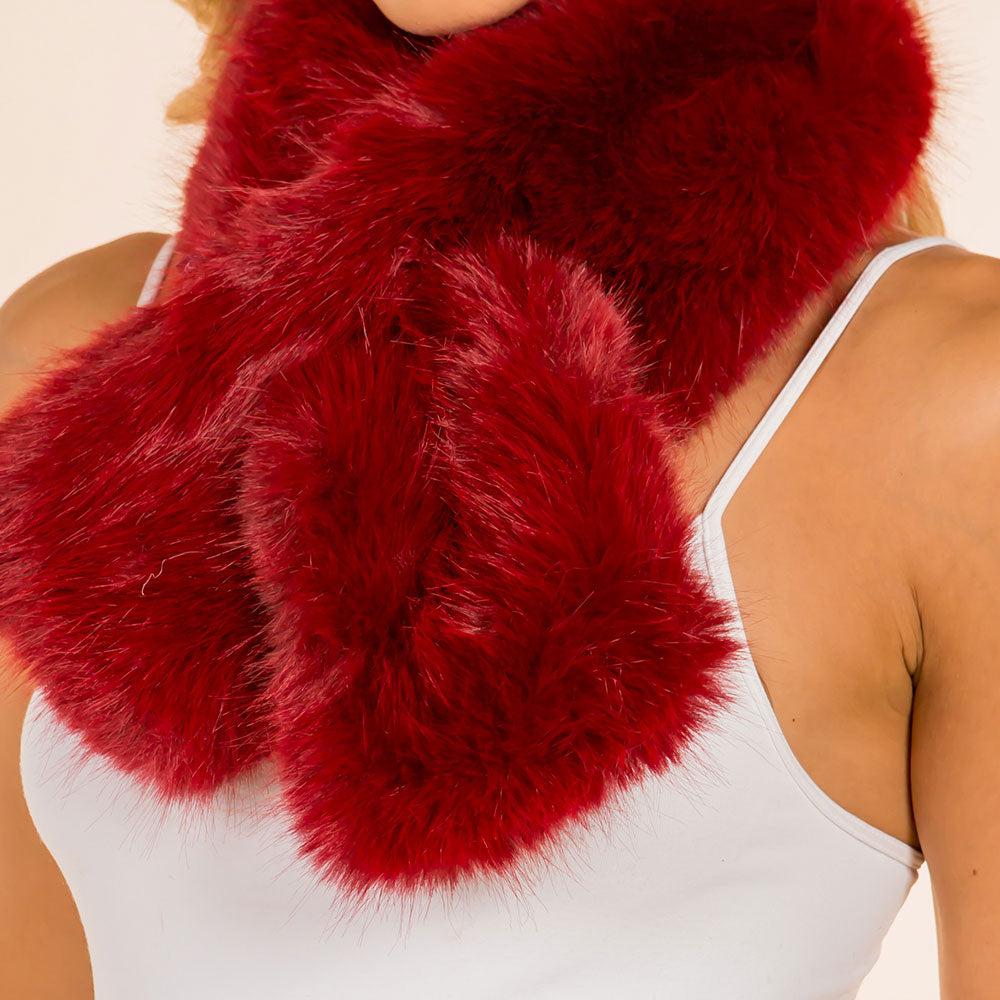 iLLASPARKZ Soft Faux Fur Plush Wrap Scarf