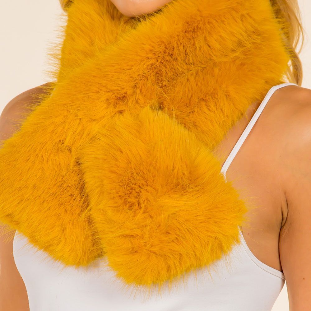 iLLASPARKZ Soft Faux Fur Plush Wrap Scarf