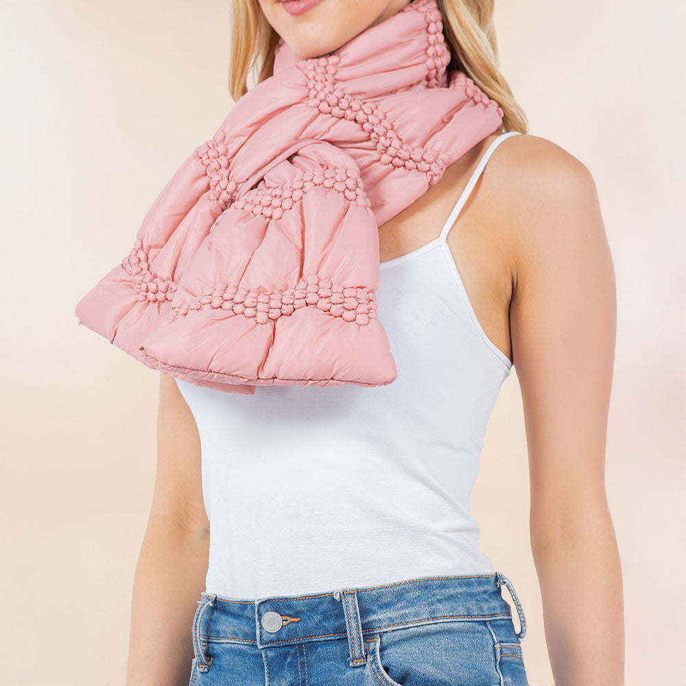 iLLASPARKZ Cozy Winter Quilted Puffer Scarf
