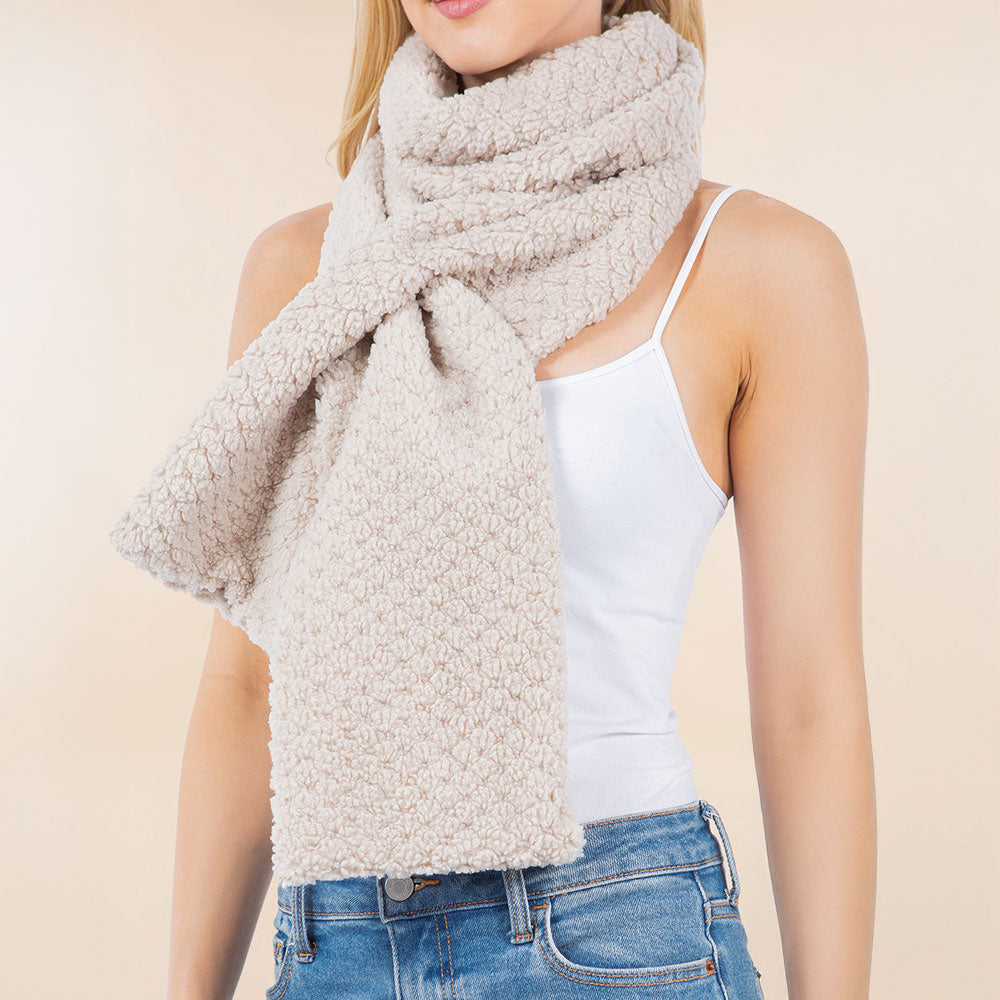 iLLASPARKZ Ultra Soft Faux Fur Sherpa Scarf