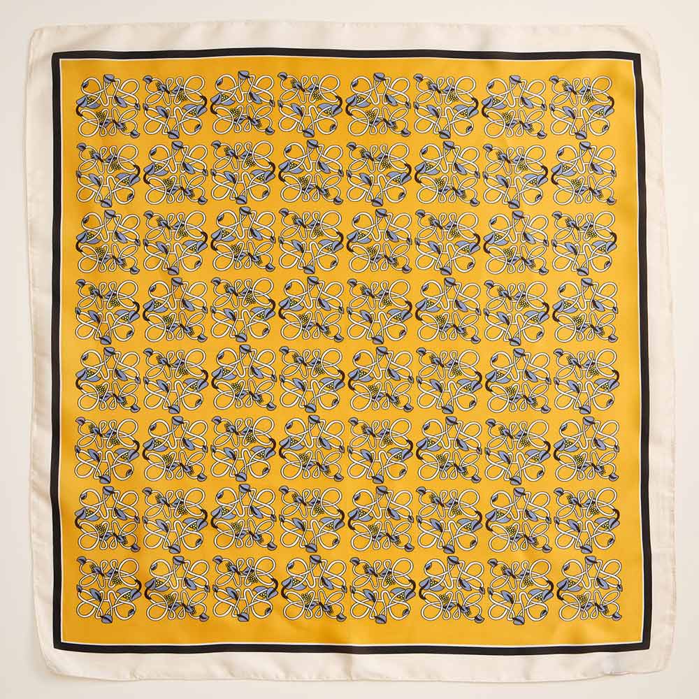 iLLASPARKZ Geometric Knot Printed Square Silky Satin Scarf
