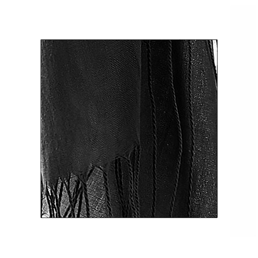 iLLASPARKZ Solid Fringe Oblong Scarf