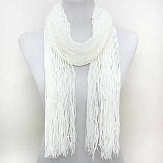 iLLASPARKZ Net Fringe Infinity-Convertible Scarf