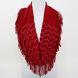iLLASPARKZ Chevron Fringe Infinity Scarf