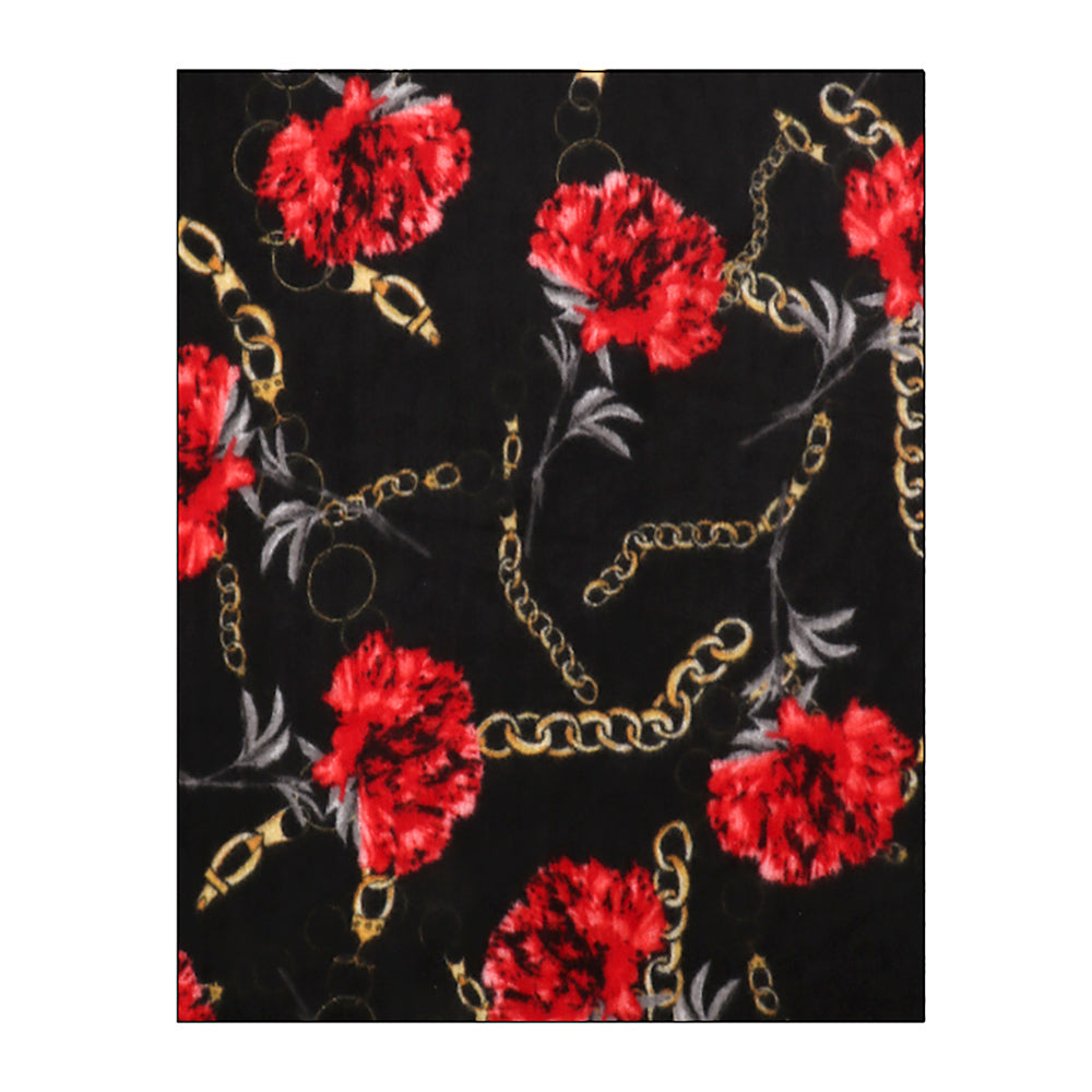 iLLASPARKZ Flower Chain Print Tassel Oblong Scarf