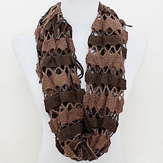iLLASPARKZ Metallic Fringe Infinity Scarf