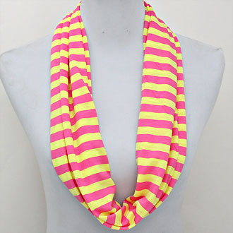 iLLASPARKZ Striped Spring Polyester Infinity Scarf