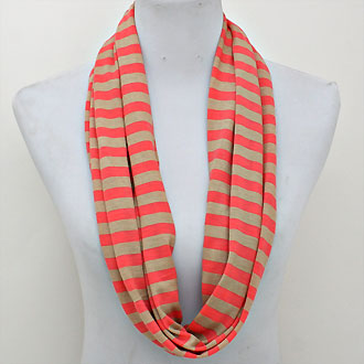 iLLASPARKZ Striped Spring Polyester Infinity Scarf
