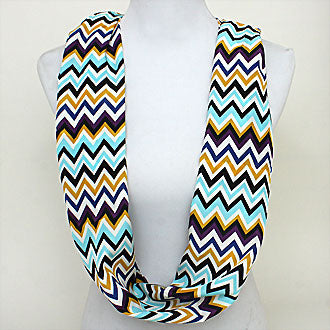 iLLASPARKZ Funky Chevron Polyester Infinity Spring Scarf