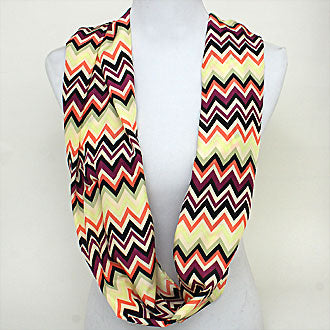 iLLASPARKZ Funky Chevron Polyester Infinity Spring Scarf
