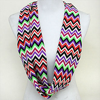 iLLASPARKZ Funky Chevron Polyester Infinity Spring Scarf