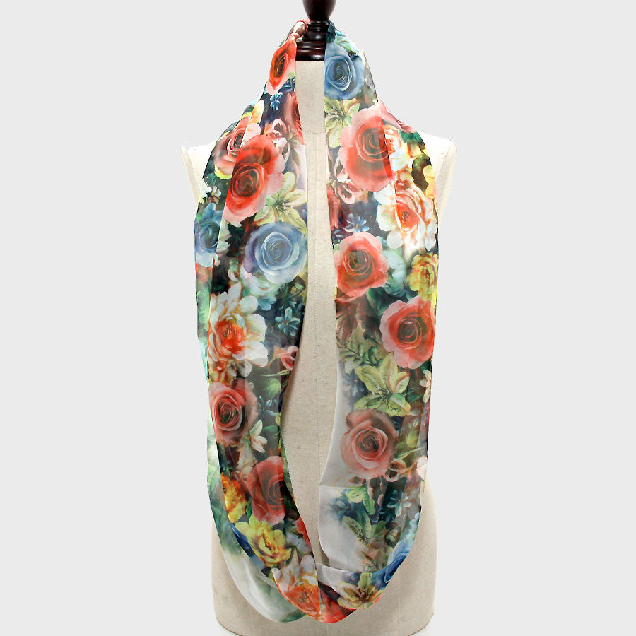 iLLASPARKZ Flower Infinity Spring Scarf