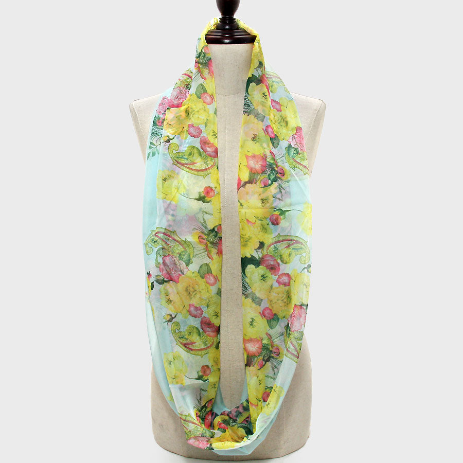 iLLASPARKZ Flower Infinity Spring Scarf