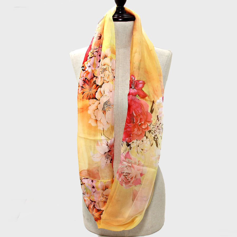 iLLASPARKZ Romantic Flower Blossom Infinity Scarf
