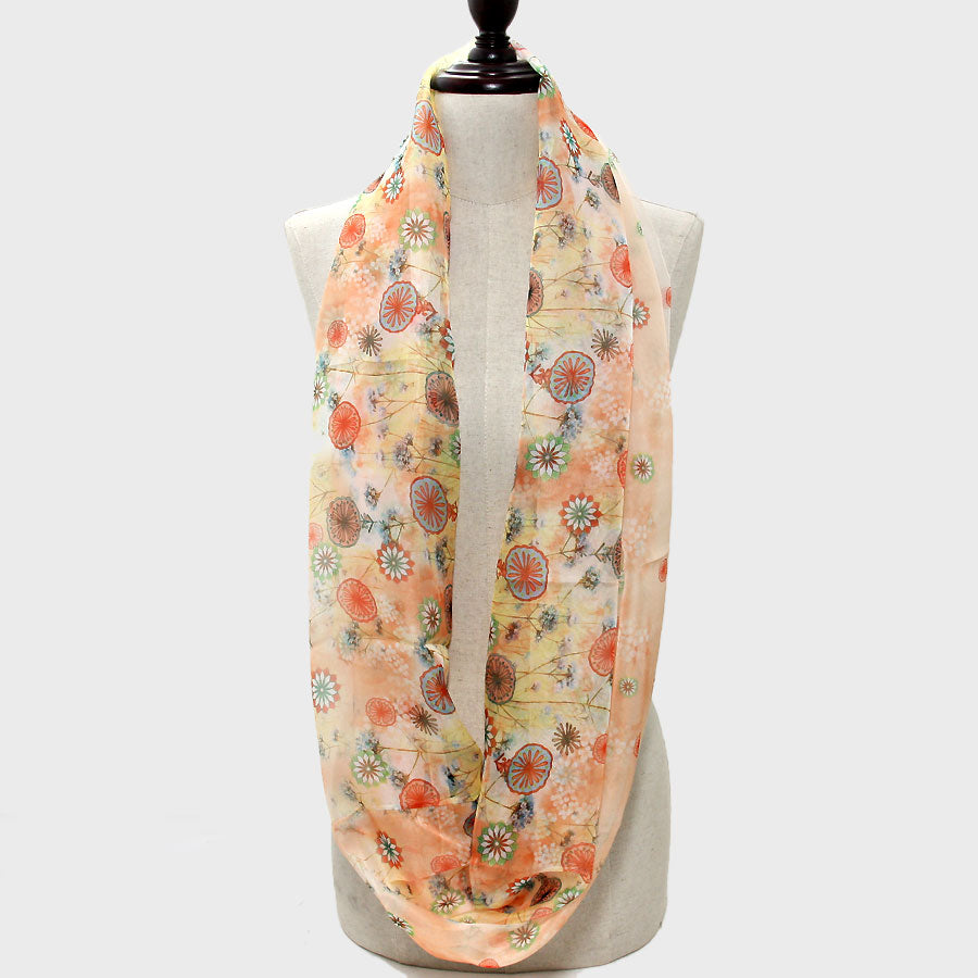 iLLASPARKZ Romantic Flower Blossom Infinity Scarf