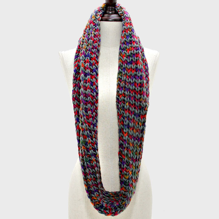 iLLASPARKZ Multi-Color Knit Infinity Scarf
