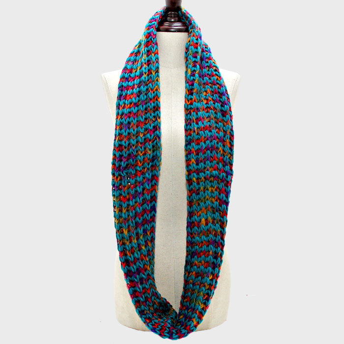 iLLASPARKZ Multi-Color Knit Infinity Scarf