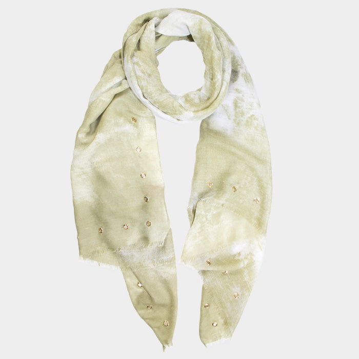 iLLASPARKZ Tie Dye Grommet Oblong Scarf