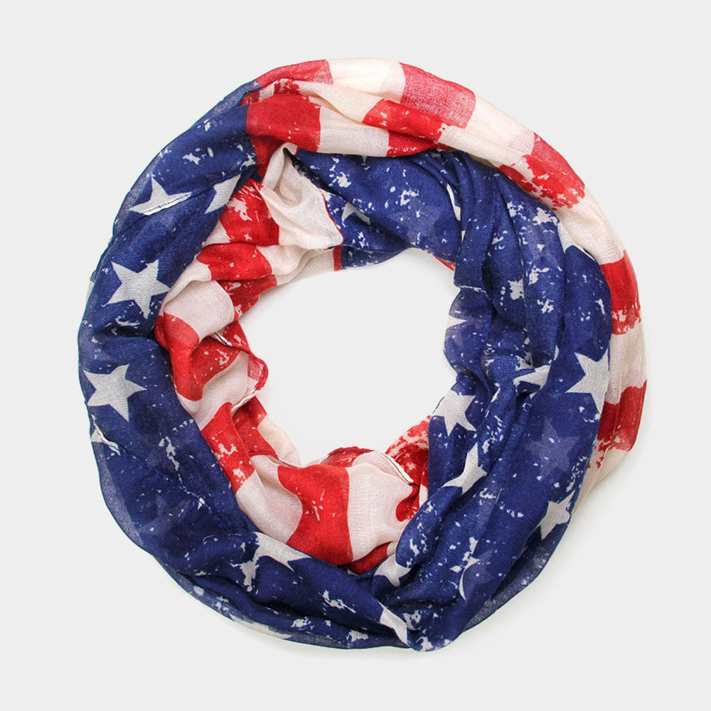 iLLASPARKZ American Flag Infinity Scarf