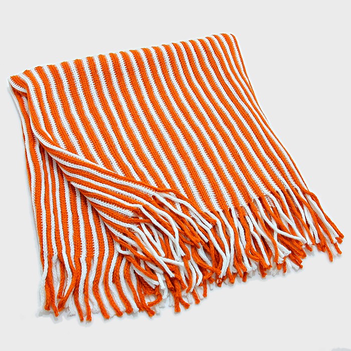 iLLASPARKZ Two Tone Snood Tube Scarf with Fringe