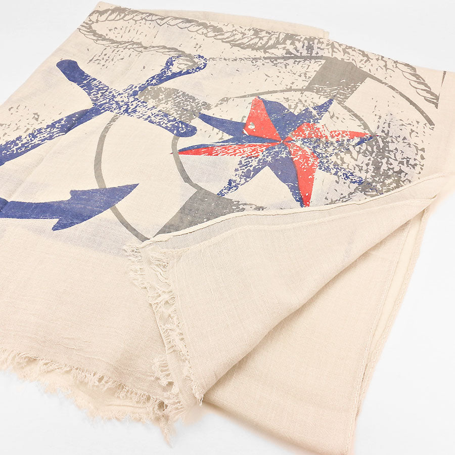 iLLASPARKZ Polyester Anchor Print Scarf